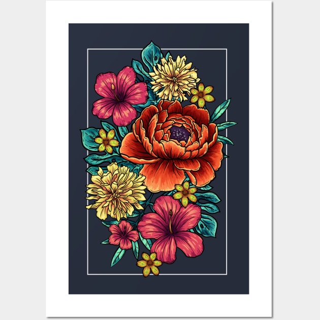 Bloom in Frame B Wall Art by codrea